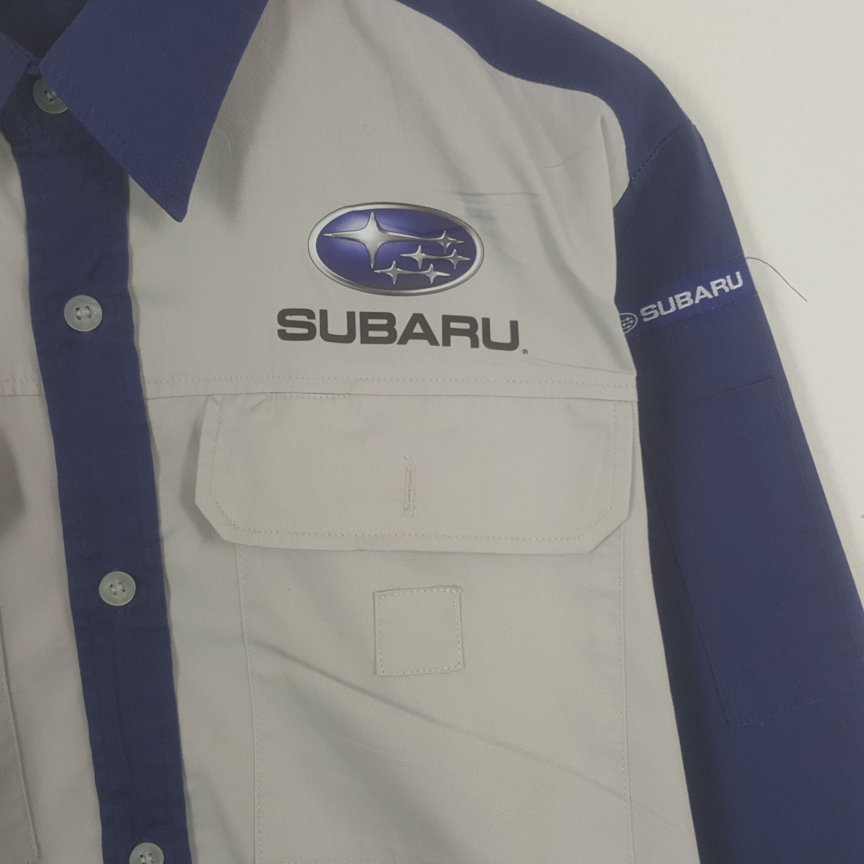 Japanese Brand × Vintage Vintage Subaru Racing Custom Art Button Up Jacket Size US L / EU 52-54 / 3 - 4 Thumbnail