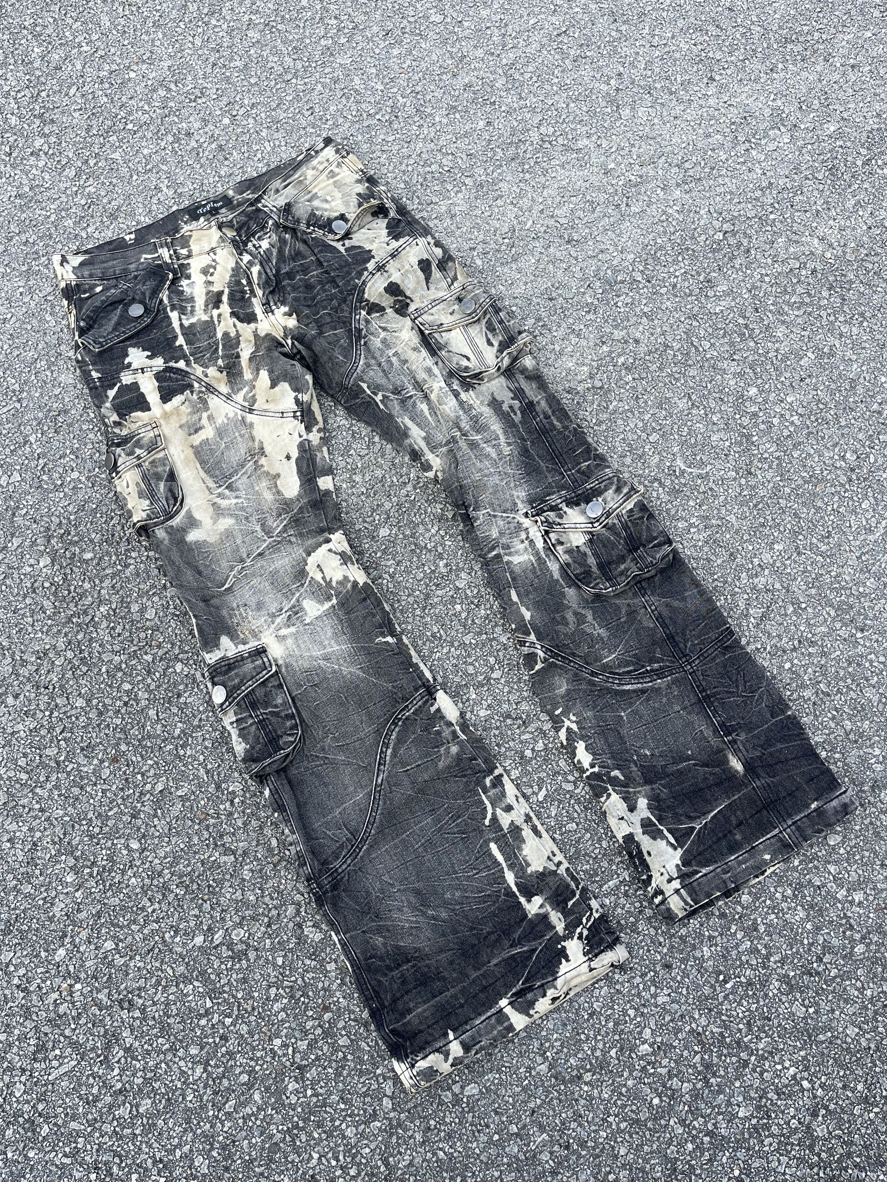 Beauty Beast Topism Flare Multipocket Acid Wash Travis Scott Style Size US 32 / EU 48 - 2 Thumbnail