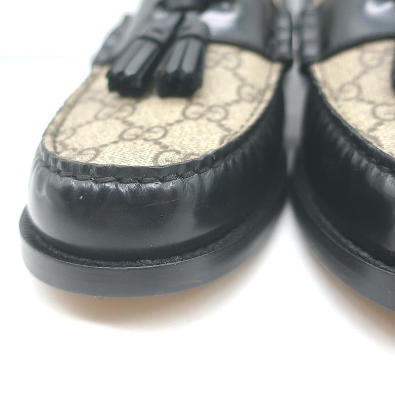 Gucci Gucci Kaveh GG Supreme Tassel Loafers Size 7.5 NEW Size US 10.5 / EU 43-44 - 5 Thumbnail