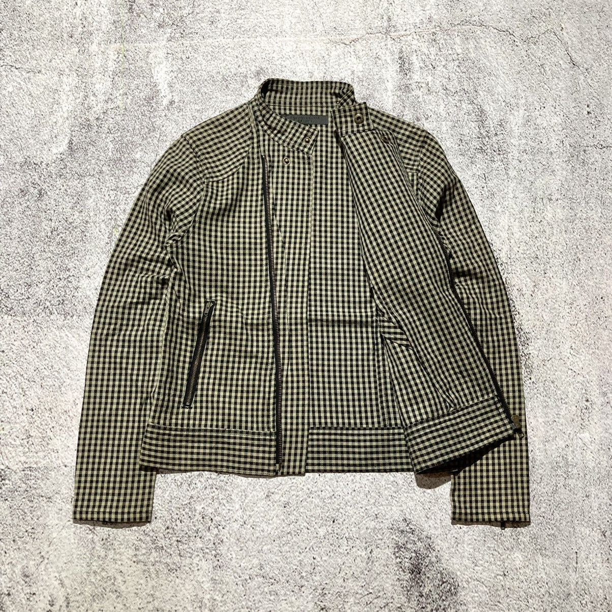 20471120 2000s Ehypenworld Gallery Asymastrical Bikers Jacket Plaid Size US XS / EU 42 / 0 - 11 Thumbnail