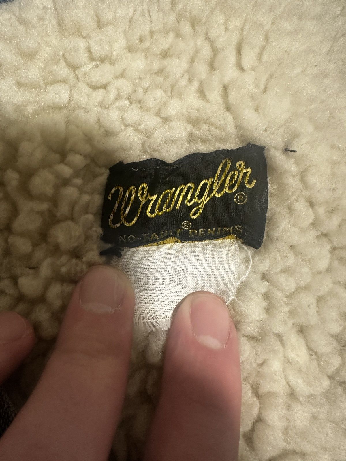 Vintage × Wrangler Vintage 70s Wrangler Sherpa Lined Denim Vest Size US L / EU 52-54 / 3 - 3 Thumbnail
