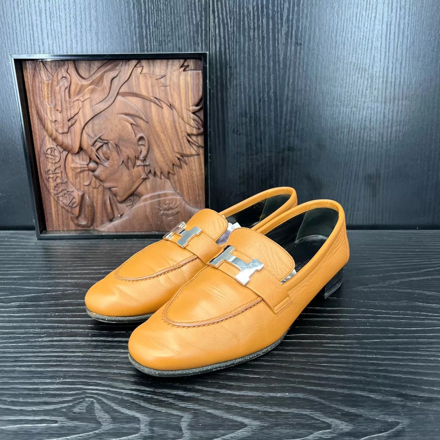 Hermes Hermès H Buckle Loafer Caramel 36 Size US 5.5 / IT 35.5 - 1 Thumbnail