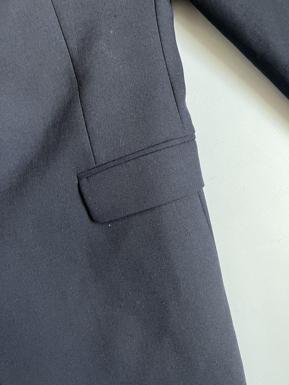 Designer × Japanese Brand × Neil Barrett Neil Barrett Men Woven Dark Navy Slim Fit Suit Blazer Size 50S - 7 Thumbnail