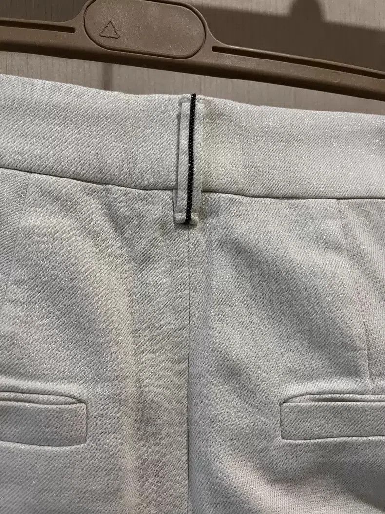 Brunello Cucinelli Brunello Cucinelli Pearl Shimmer Casual Trousers Size 24" / US 00 / IT 34 - 5 Thumbnail