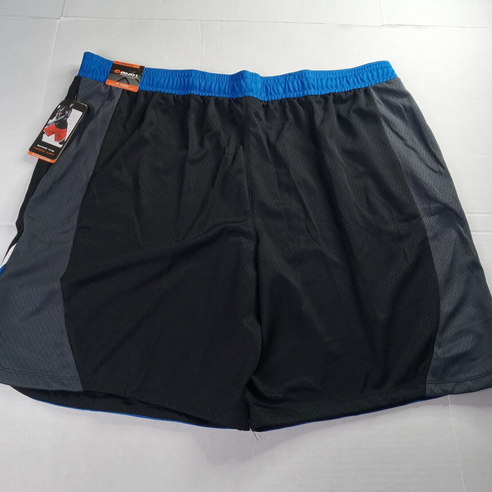 & Other Stories 2 AND1 Basketball Shorts Men's 3XL Red Black Blue 10" Inseam Size US 44 / EU 60 - 6 Thumbnail