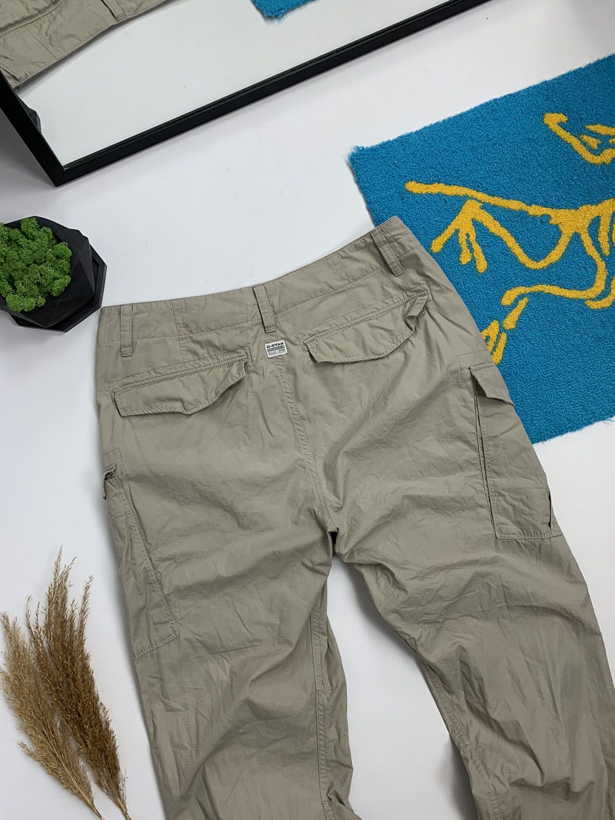 G-Star × Vintage Vintage G-Star RAW Y2K Baggy Cargo Pant Size US 32 / EU 48 - 11 Thumbnail