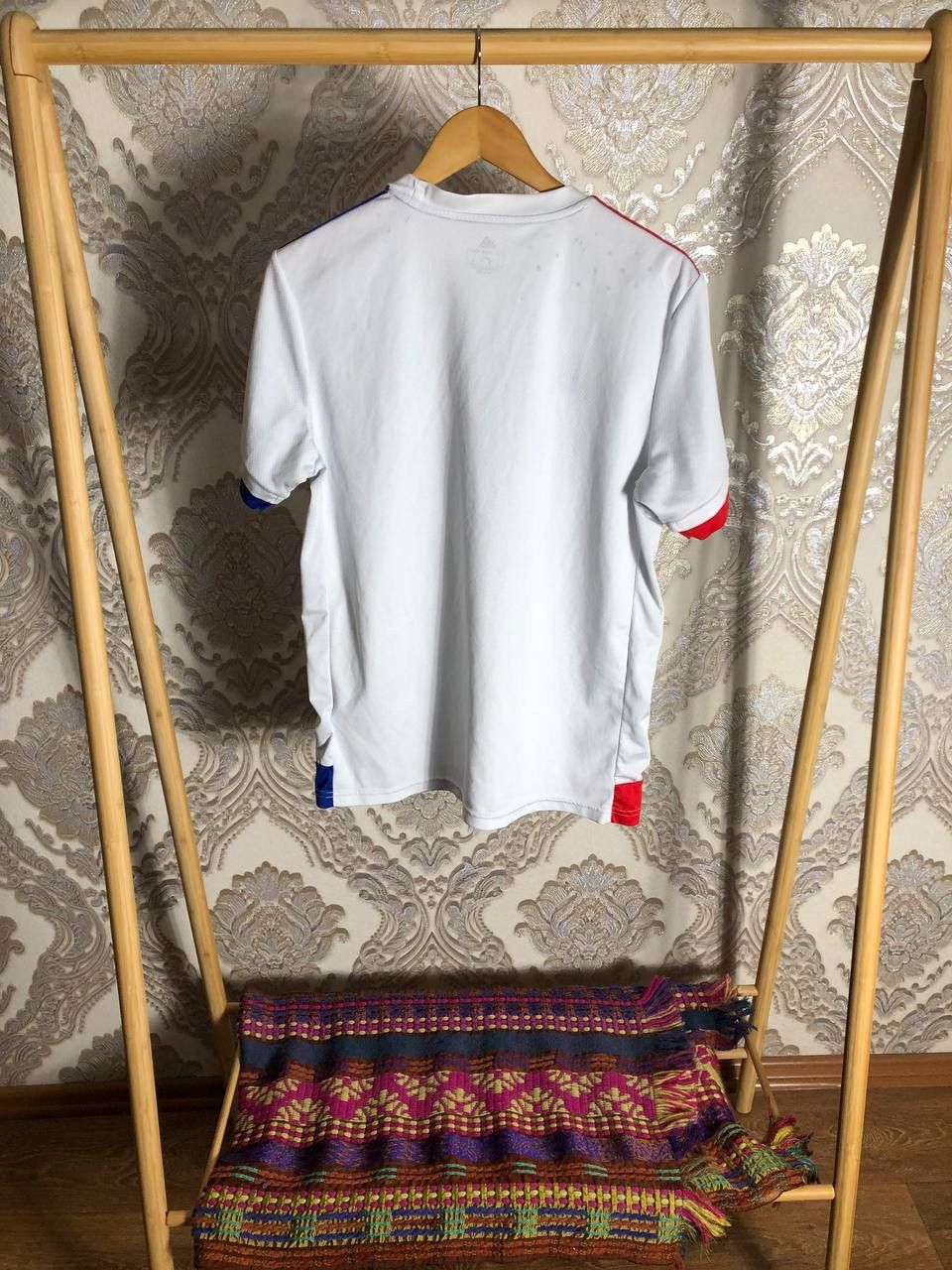 Adidas VINTAGE ADIDAS OLYMPIQUE LYONNAISE LYON FRANCE SOCCER JERSEY Size US L / EU 52-54 / 3 - 9 Thumbnail