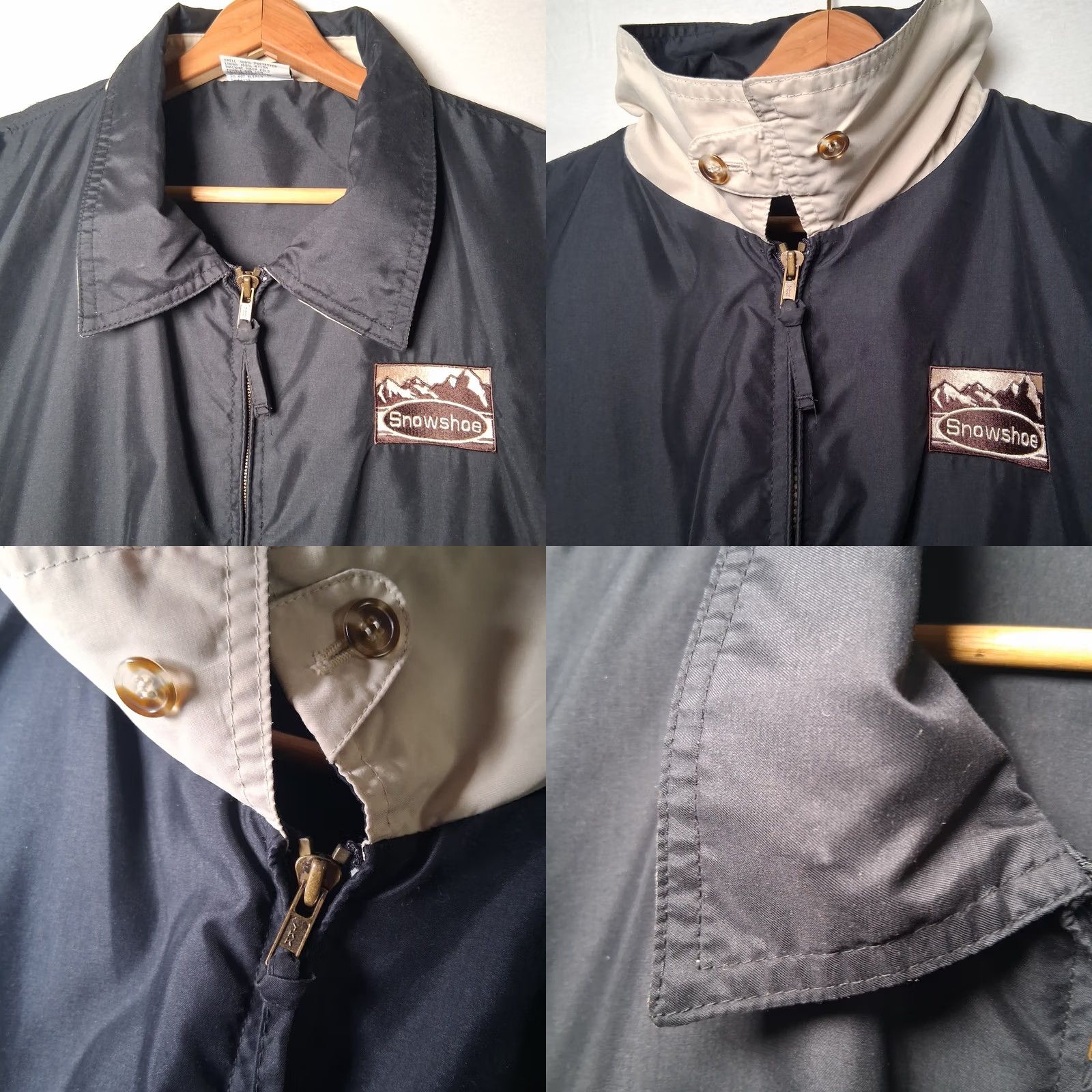 Vintage Vintage Fahrenheit Bomber Jacket Men M Black Lightweight Softshell Polyester Lined Embroidered West Virginia Ski Resort Theme Size US M / EU 48-50 / 2 - 9 Thumbnail