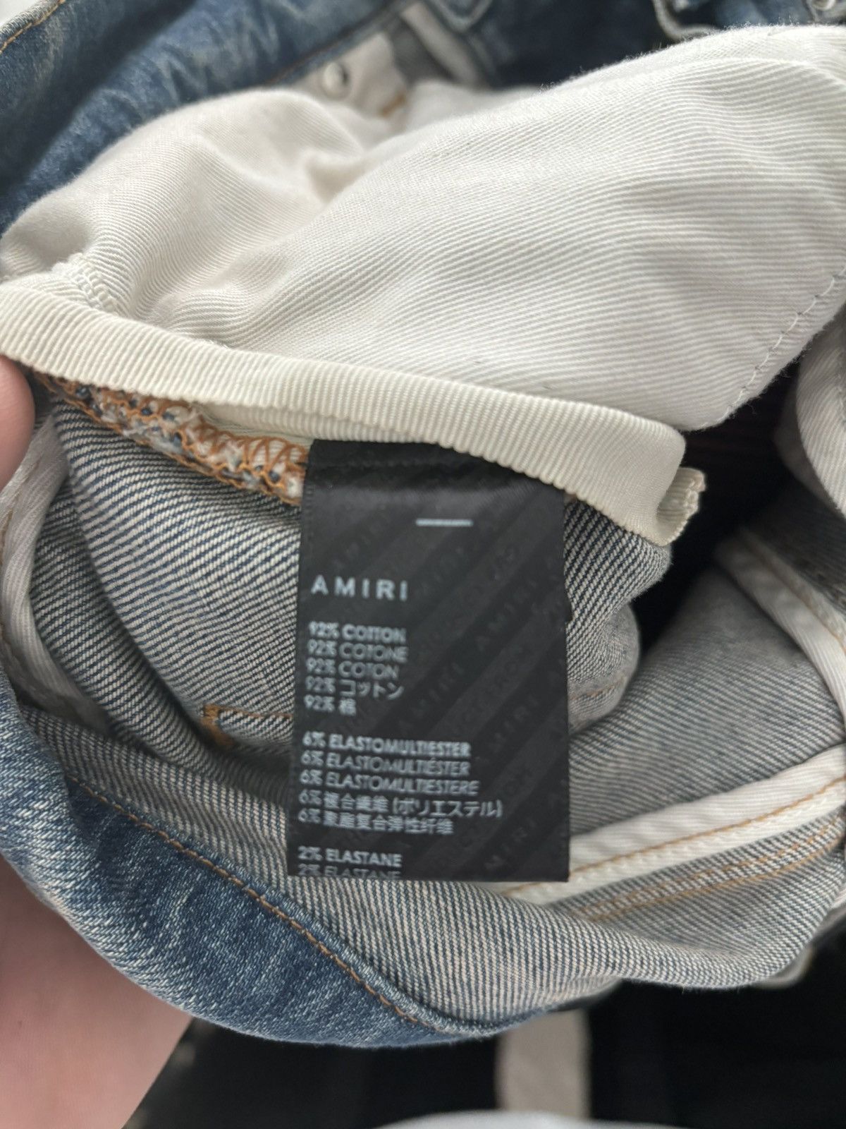 Amiri Amiri orange paisley patchwork denim Size US 32 / EU 48 - 5 Thumbnail