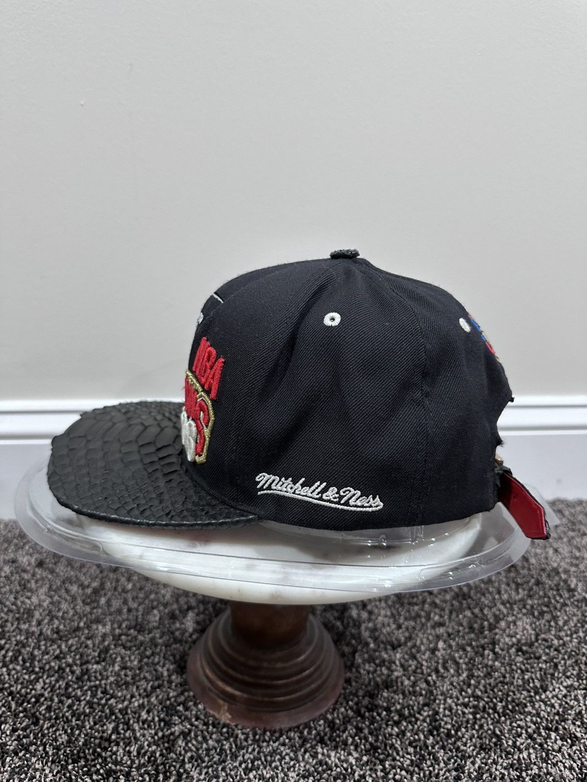 Just Don × Mitchell & Ness × Rsvp Gallery Just Don x Mitchell & Ness NBA Chicago Bulls ‘96 Black Hat Size ONE SIZE - 4 Thumbnail