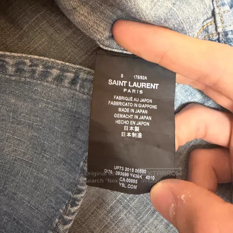 Saint Laurent Paris Saint Laurent Paris Double Pocket Denim Shirt i Size US S / EU 44-46 / 1 - 3 Thumbnail