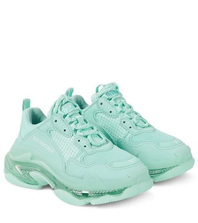 Triple S Air Nylon Sneakers In Mint