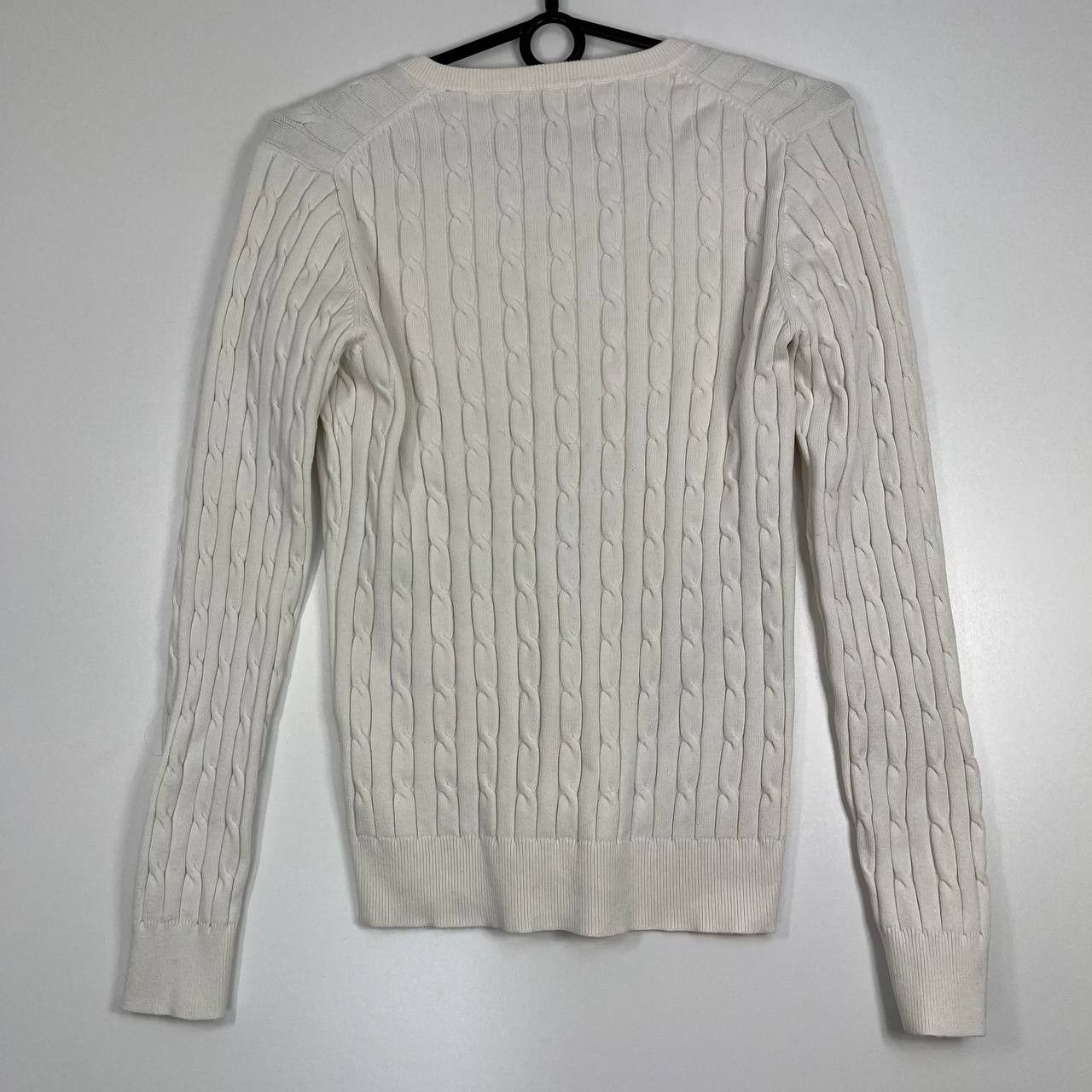 Gant Gant Cable Knit V Neck Sweater Cream Mens Size M Size US M / EU 48-50 / 2 - 5 Thumbnail