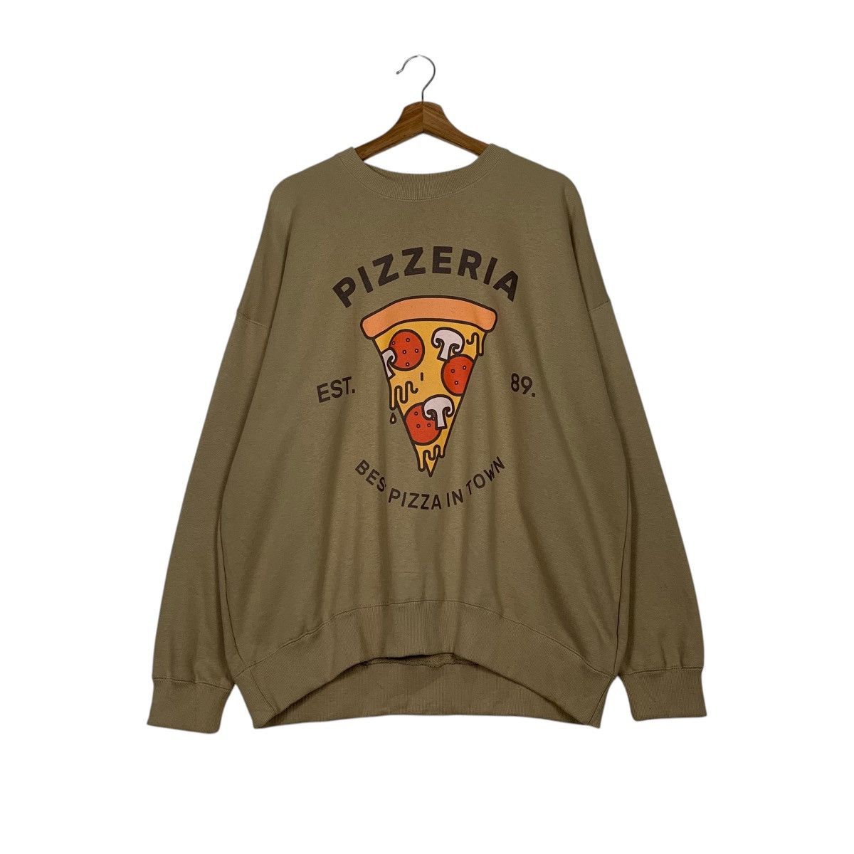 Japanese Brand Pizzeria Big Logo Crewneck Sweatshirt Size US M / EU 48-50 / 2 - 1 Thumbnail