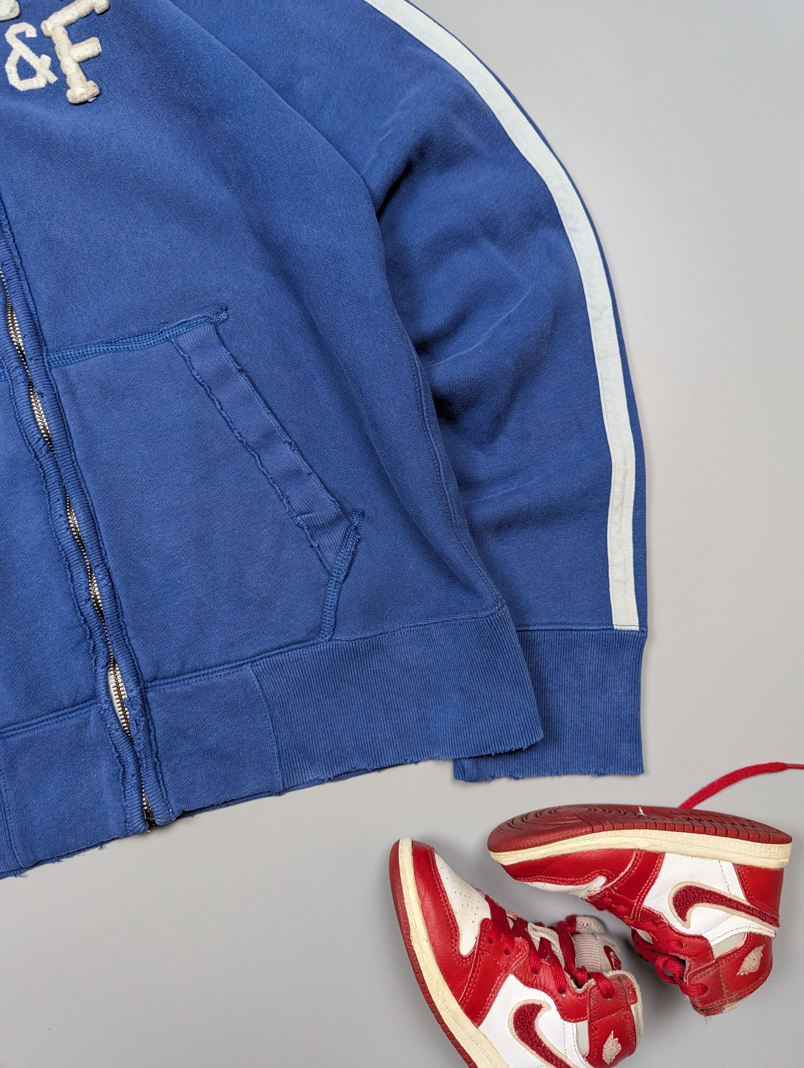 Abercrombie & Fitch Abercrombie&Fitch Men’s L Blue Zip Hoodie Sweatshirt Size US L / EU 52-54 / 3 - 4 Thumbnail