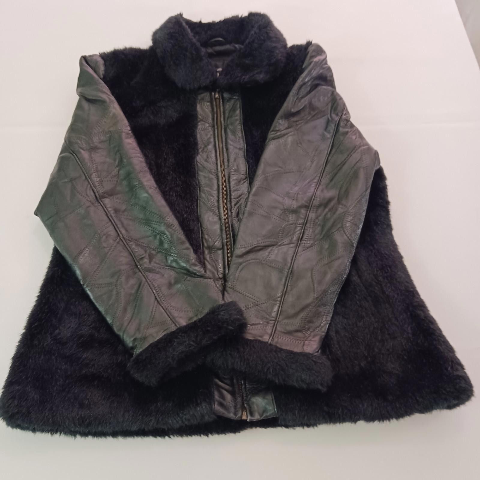 Designer Lady Italian Stone Design Genuine Leather Full Zip Jacket M Size M / US 6-8 / IT 42-44 - 1 Thumbnail