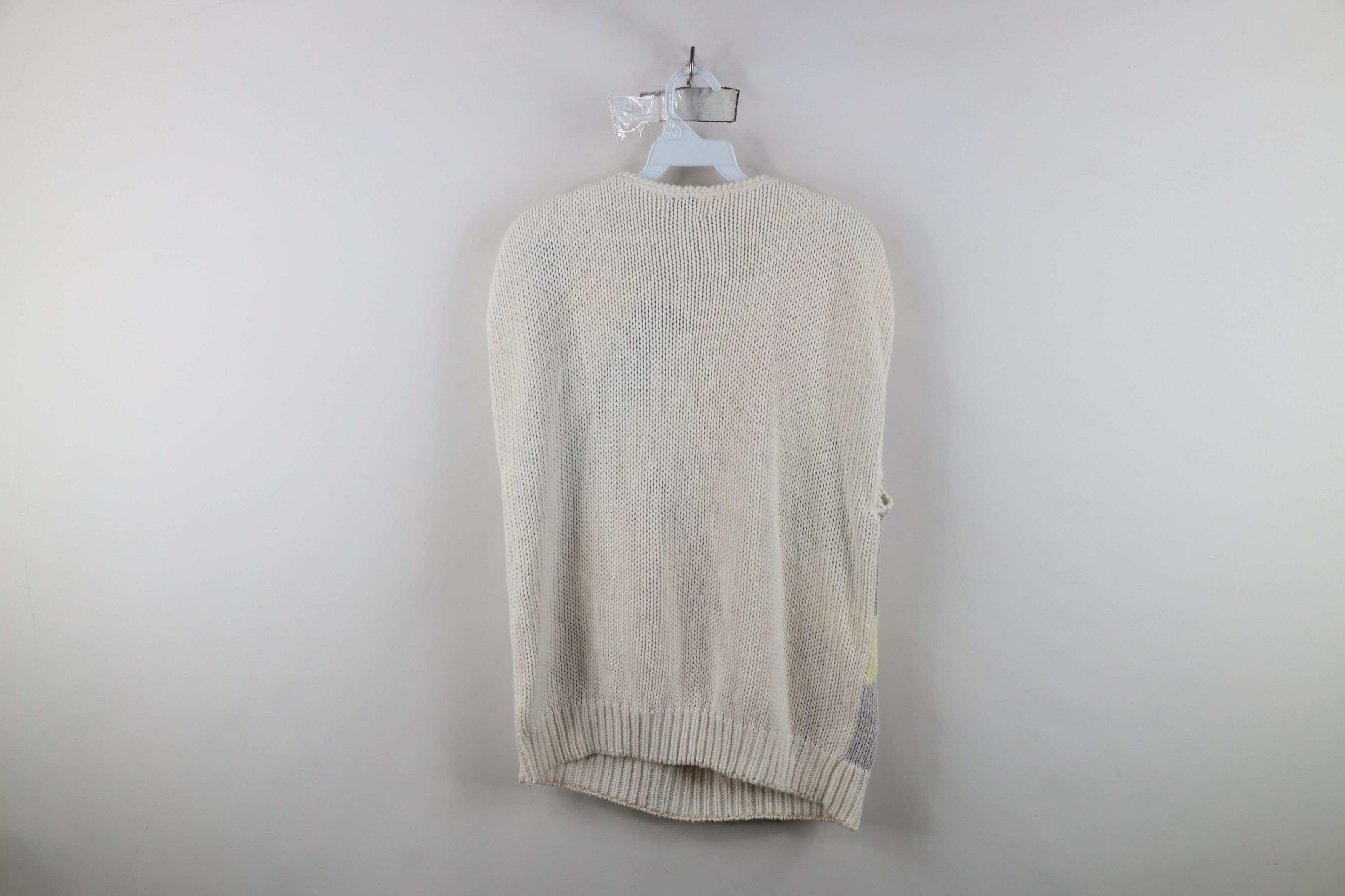 Vintage Vintage 80s Mid Mod Pastel Textured Knit Sweater Vest Size M / US 6-8 / IT 42-44 - 11 Thumbnail