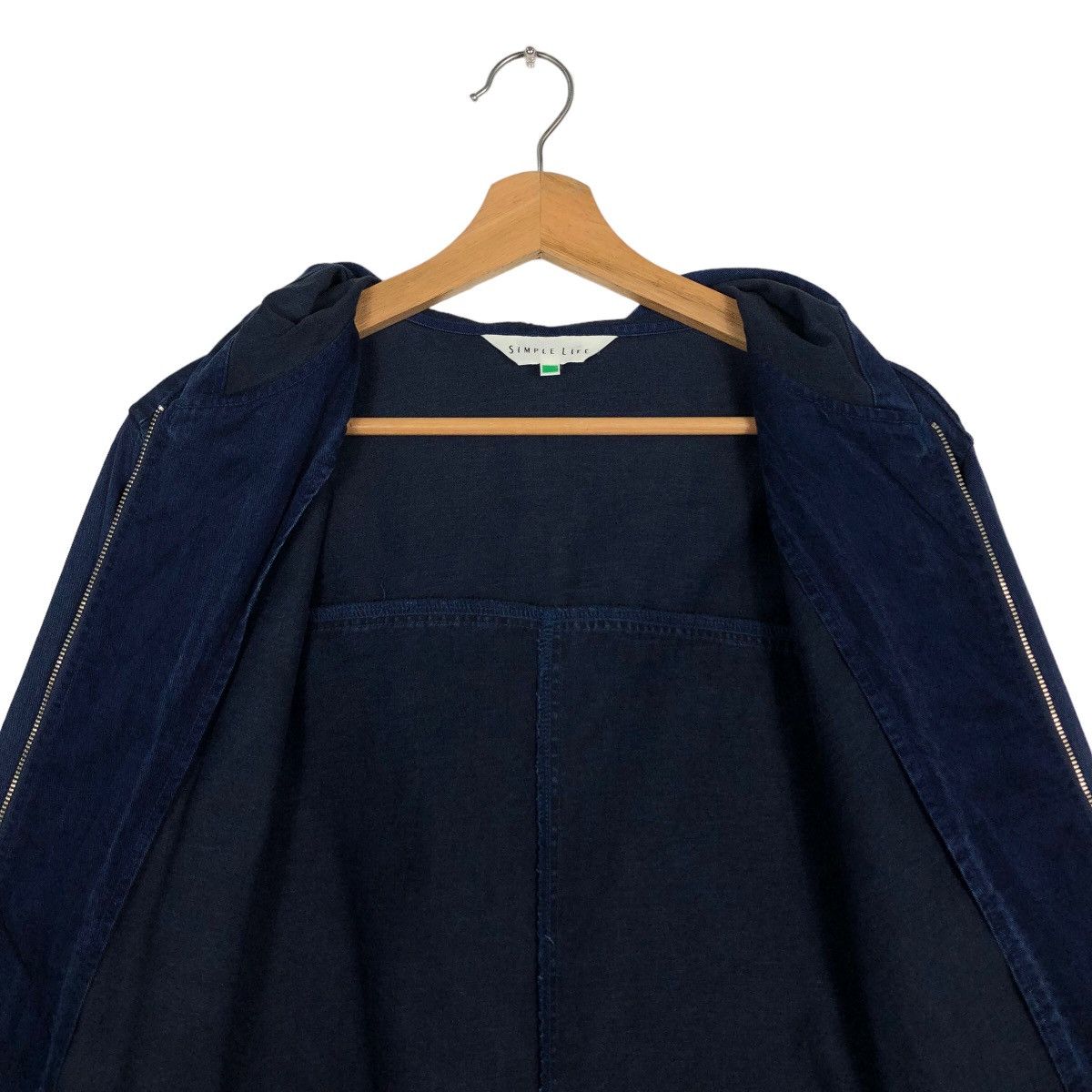 45rpm 🔥90’s Indigo Denim Jacket Blue Blue Japan Simple Life Size US M / EU 48-50 / 2 - 12 Thumbnail