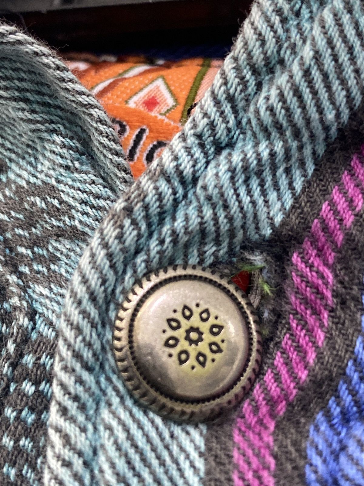 Art Comes First × Native × Vintage NATIVE AMERICAN Half button up by ALLEN WAH Size US S / EU 44-46 / 1 - 9 Thumbnail