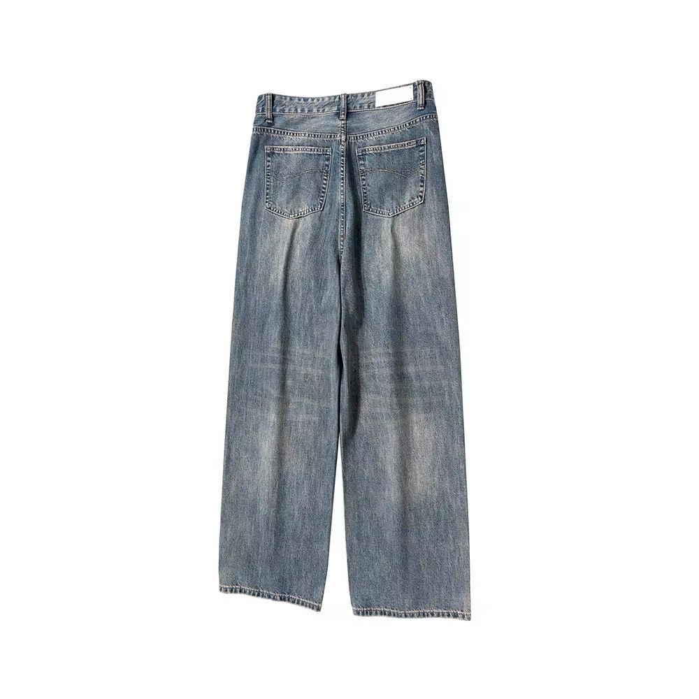 Japanese Brand × Vintage Washed Blue Baggy Jeans Size US 32 / EU 48 - 4 Thumbnail