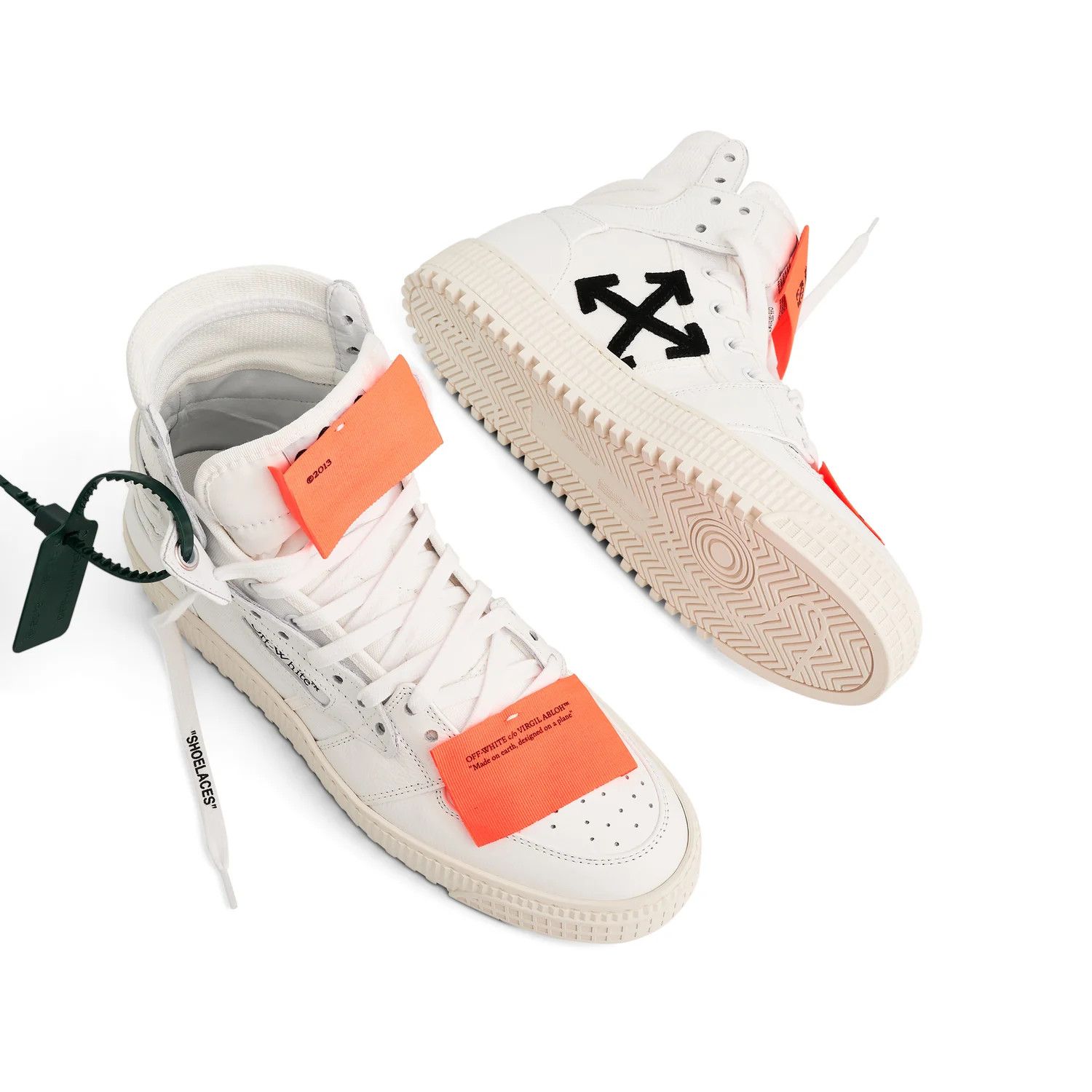 Off-White o1mris0824 Sneaker in White & Orange Size US 8 / EU 41 - 4 Thumbnail