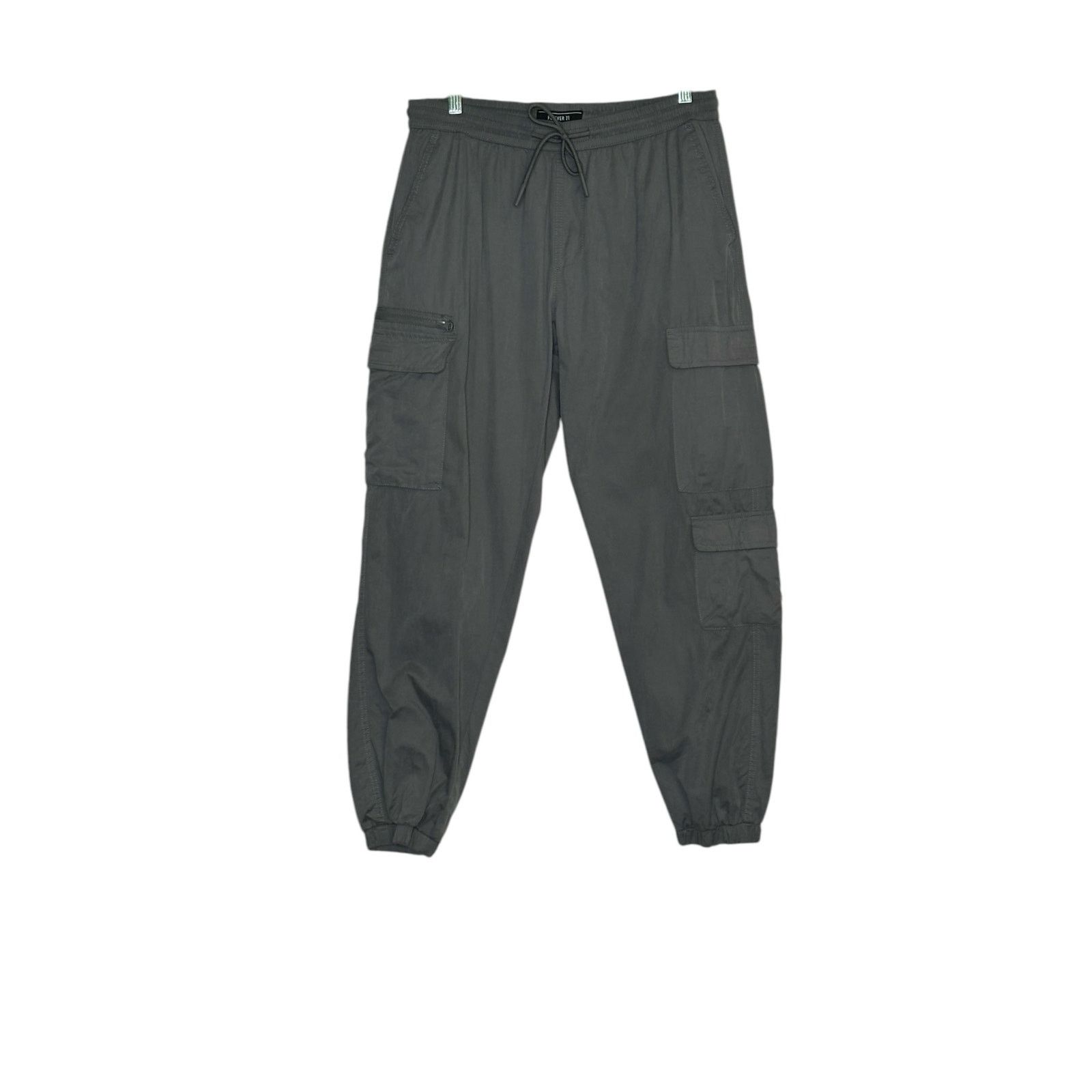 Forever 21 FOREVER 21 gray cargo casual pull on pants size Large Size US 32 / EU 48 - 8 Thumbnail