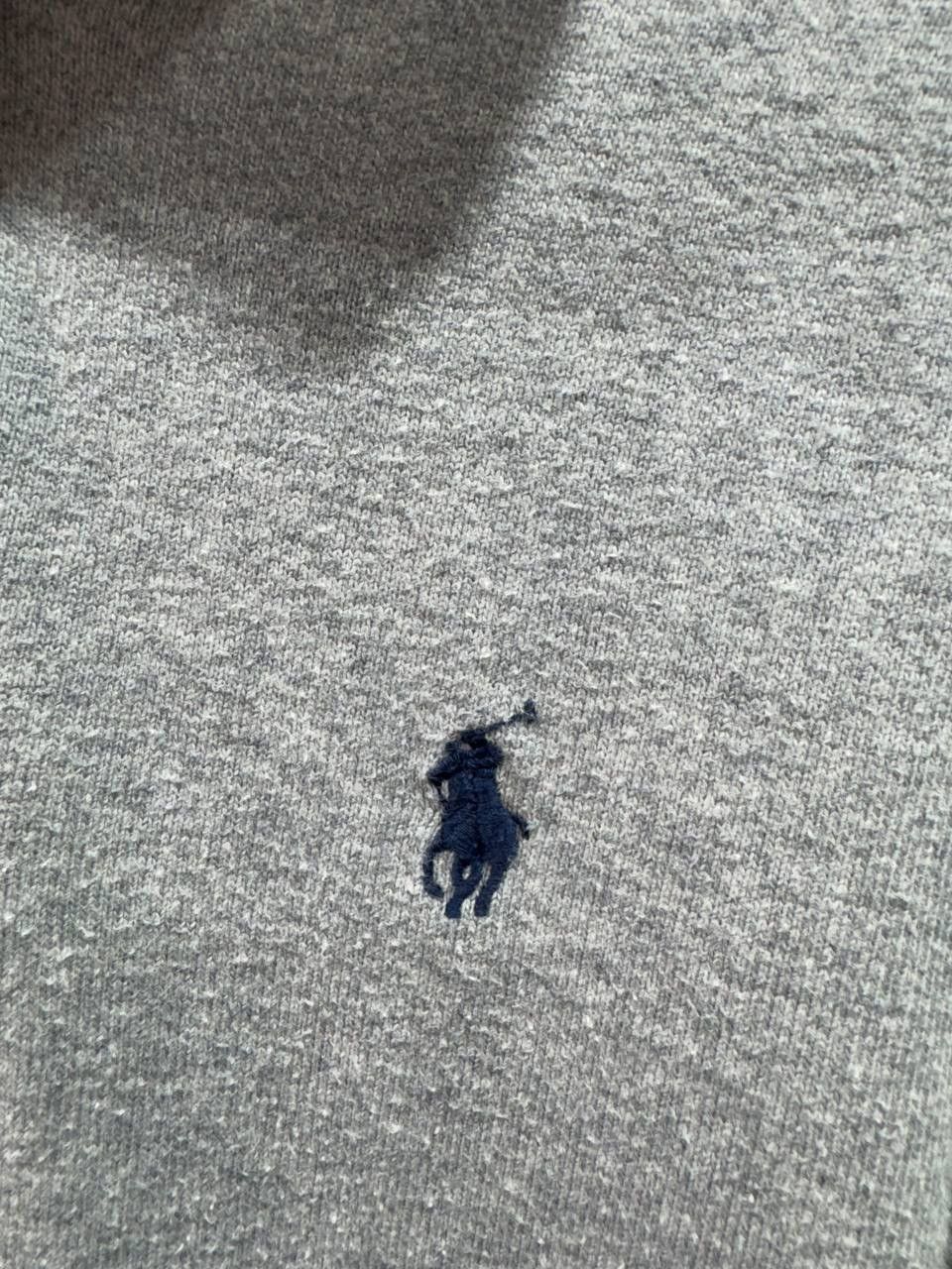 Vintage Ralph Lauren Shirt Polo Gray Long Sleeve Rugby Elbow Patch Size US L / EU 52-54 / 3 - 3 Thumbnail