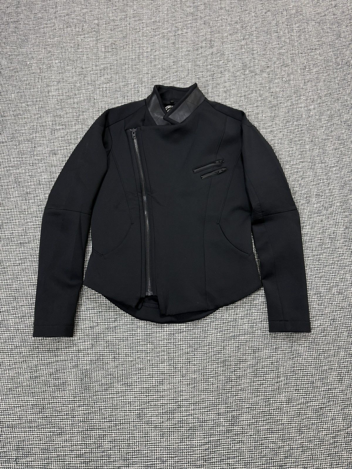Delusion Avant Garde Delusion neoprene jacket asymmetric zip rare Size US XL / EU 56 / 4 - 3 Thumbnail