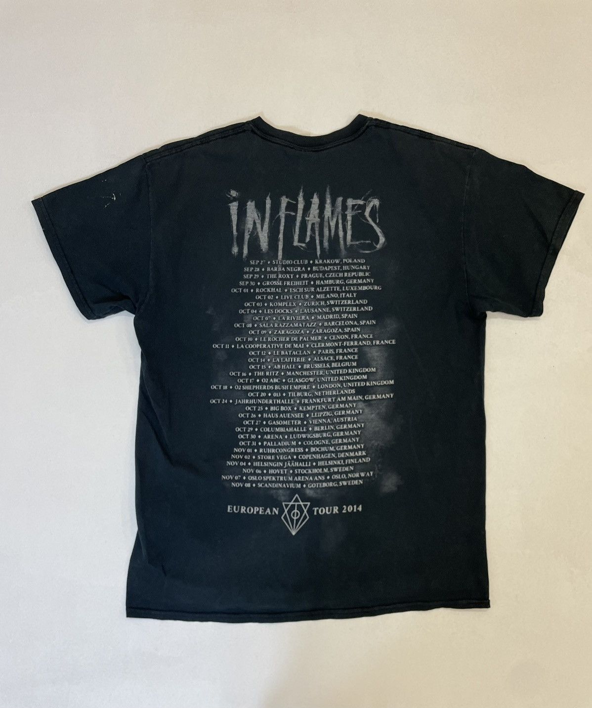 Band Tees × Vintage In Flames 2014 European Tour T-Shirt - L Size US L / EU 52-54 / 3 - 5 Thumbnail