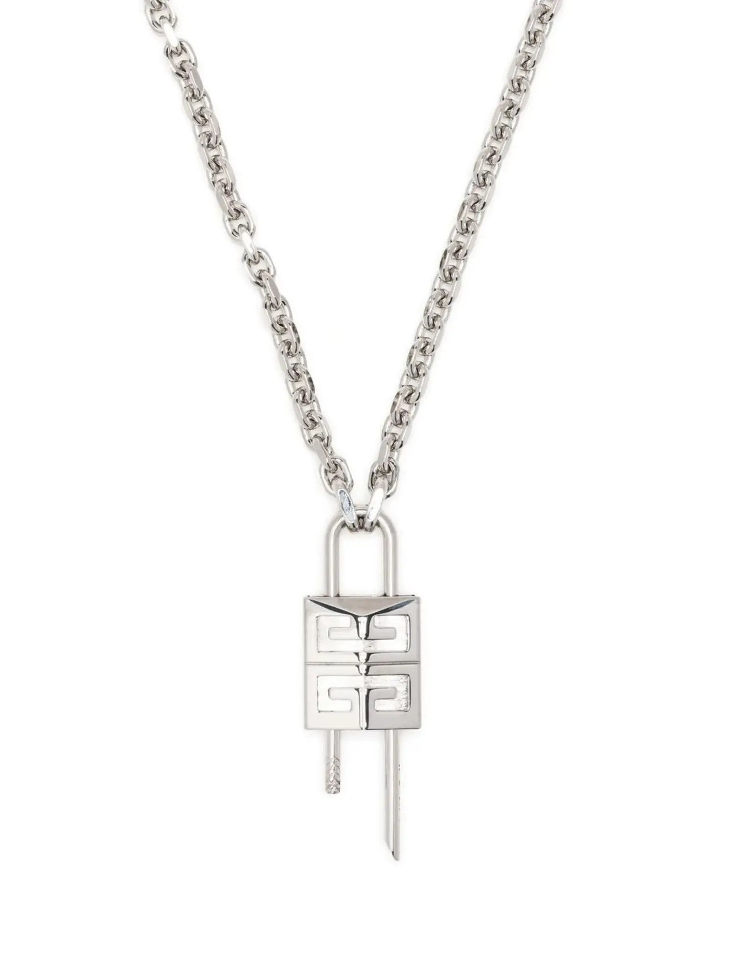 Givenchy o1srvl11e1125 Dup / Size: OS / Lock Necklace in Silver Size ONE SIZE - 2 Thumbnail