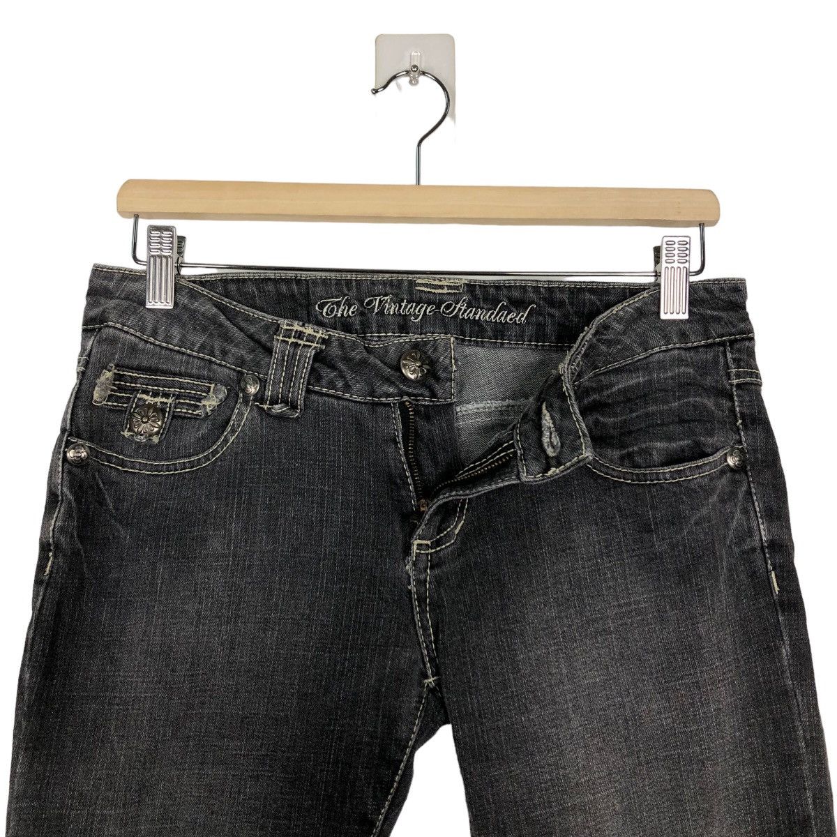 Japanese Brand PUNK DESIGN THE VINTAGE STANDARD SKINNY DISTRESSED DENIM Size US 30 / EU 46 - 11 Thumbnail