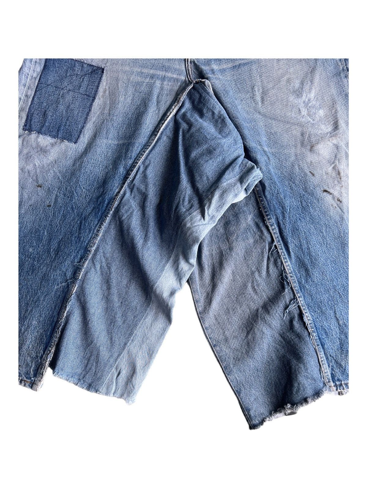 Levi's Vintage Clothing RARE Levi's 501 Reconstructed Baggy Jeans Suspender Overall Size US 38 / EU 54 - 9 Thumbnail