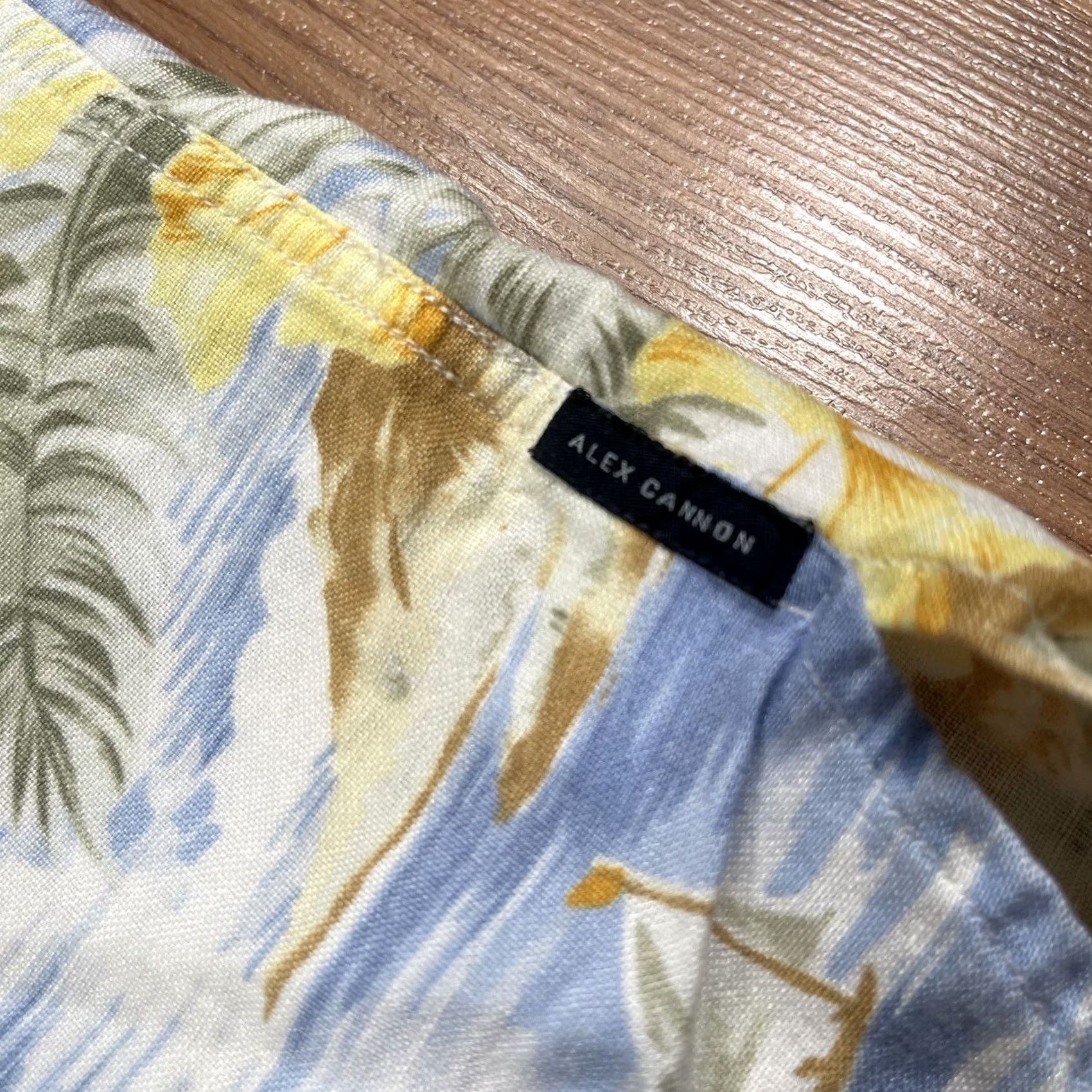 Canon Alex Cannon Shirt Mens XL Extra Large Linen Rayon Hawaiian ButtonUp Short Sleeve Size US XL / EU 56 / 4 - 3 Thumbnail