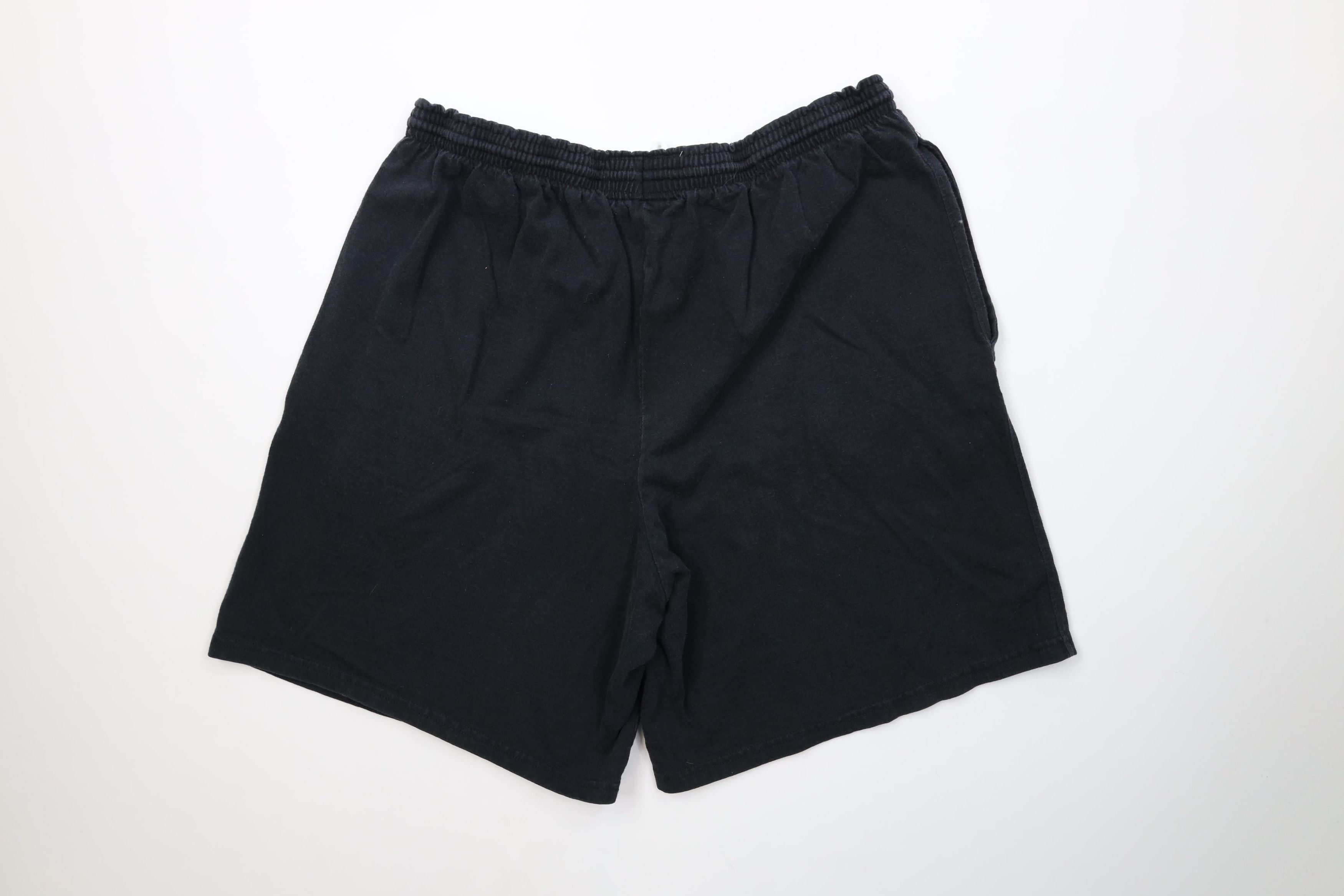 Champion Vintage Y2K Champion Heavyweight Above Knee Shorts Black Size US 36 / EU 52 - 9 Thumbnail
