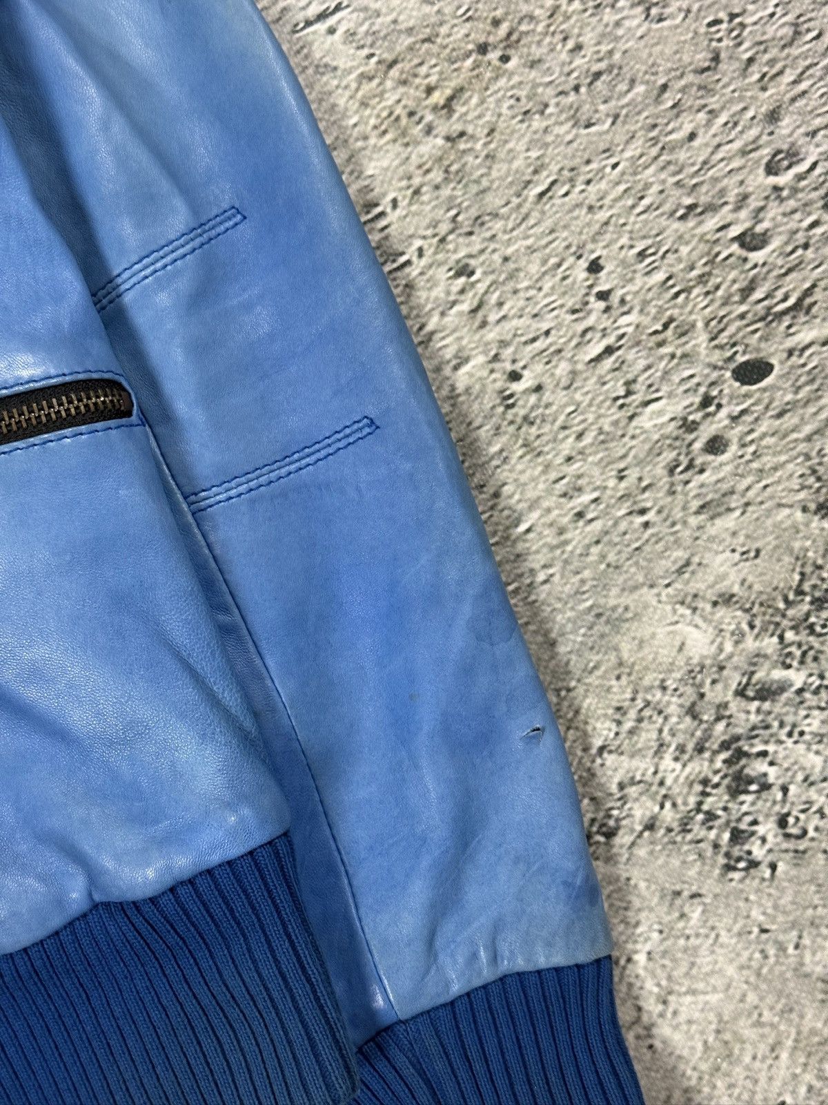 Allsaints Allsaints AW07 specialist blue turqoise Leather Jacket Size US M / EU 48-50 / 2 - 2 Thumbnail