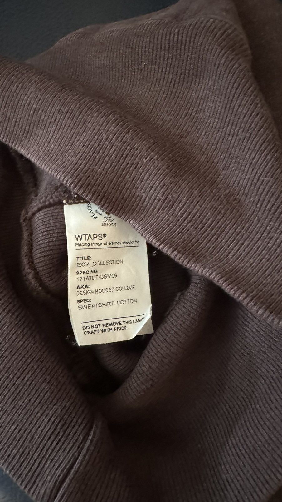 Wtaps Wtaps hoodie 171 ATDT-CSM09 Size US S / EU 44-46 / 1 - 2 Thumbnail