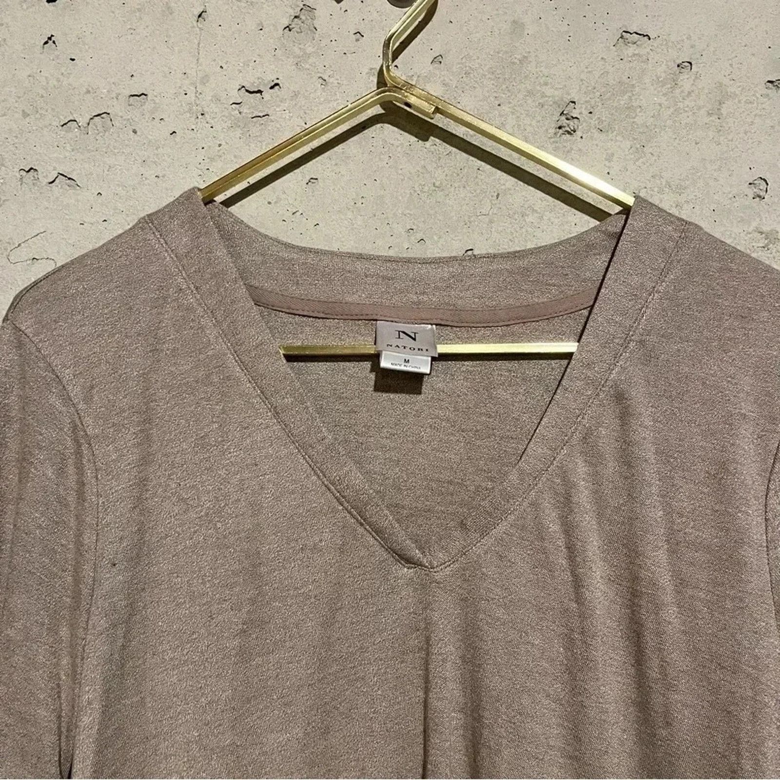 Other NWT Natori Speckled Interlock Long Sleeve Top SZ M Size ONE SIZE - 2 Thumbnail