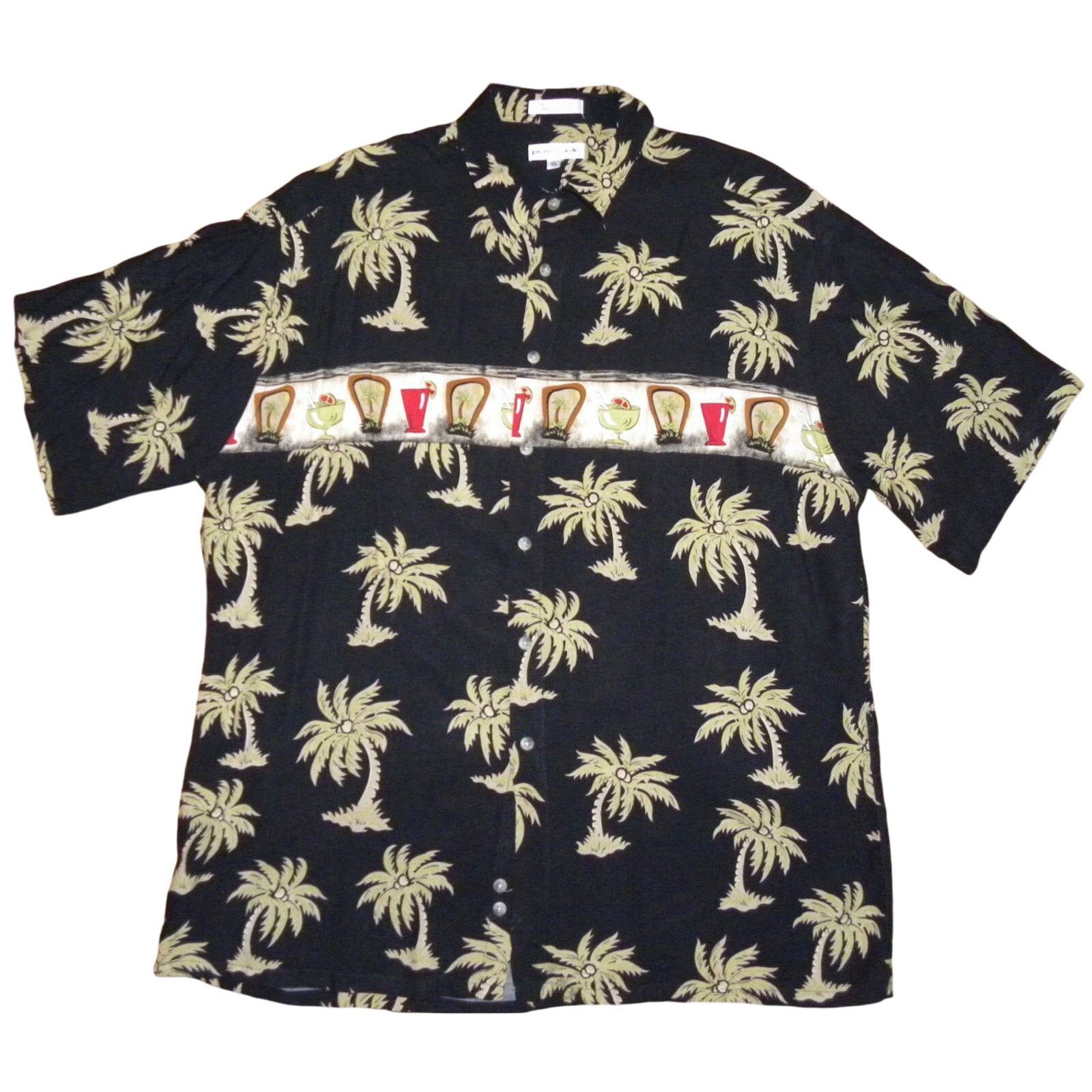 Pierre Cardin Vintage Pierre Cardin Hawaiian Shirt Cocktail Print Size US L / EU 52-54 / 3 - 1 Thumbnail