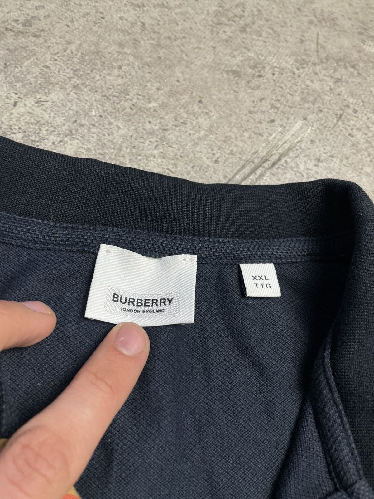 Burberry Navy Burberry Polo Shirt size XXL Size US XXL / EU 58 / 5 - 8 Thumbnail