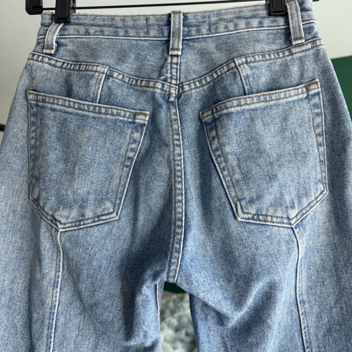 Reformation Reformation Medium Wash Seamed Ankle Jean | Size 25 Size 25" / US 0 / IT 36 - 8 Thumbnail