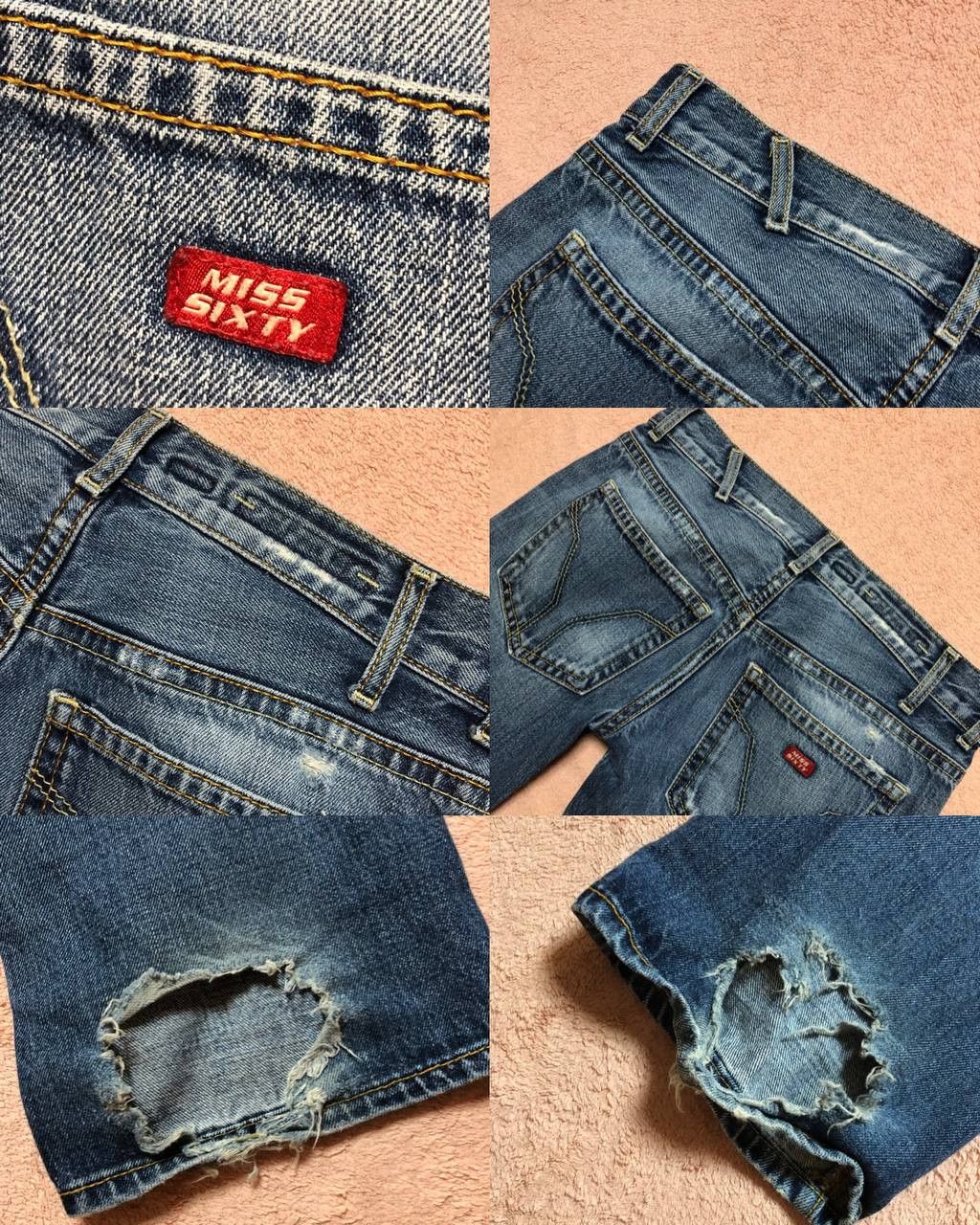 Miss Sixty vintage jeans luxury Miss Sixty crazy Y2K streetwear Size 26" / US 2 / IT 38 - 24 Thumbnail