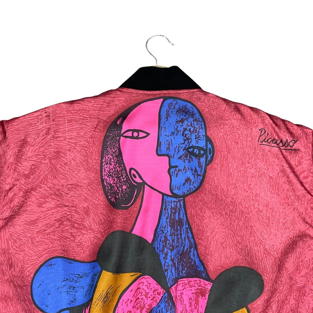 Vintage Vintage 80s Pablo Picasso Abstract Art Graphic Bomber Jacket Size US L / EU 52-54 / 3 - 17 Thumbnail