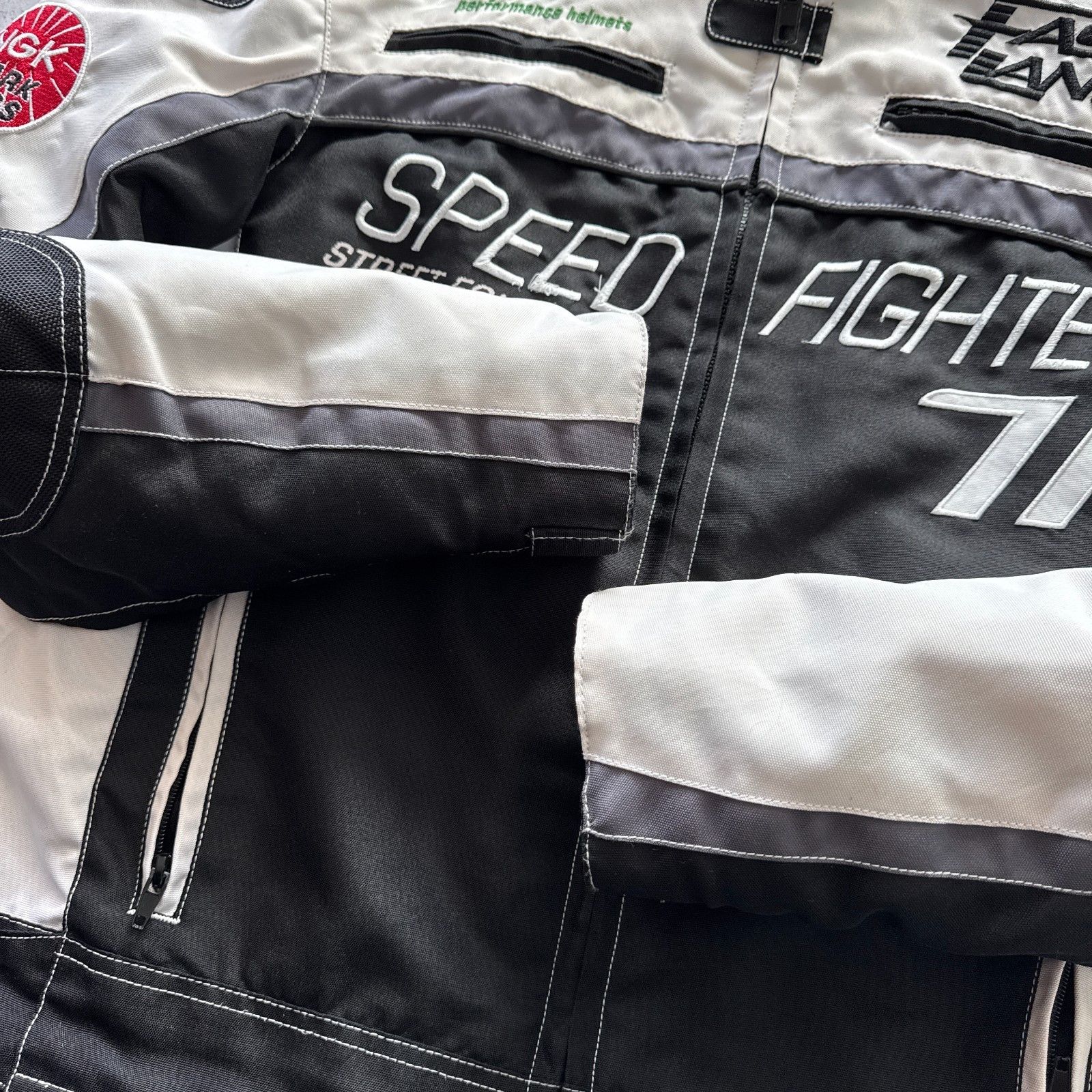 Vintage Racing Fast Line Bomber Jacket 00s Vintage Size L Size US L / EU 52-54 / 3 - 10 Thumbnail