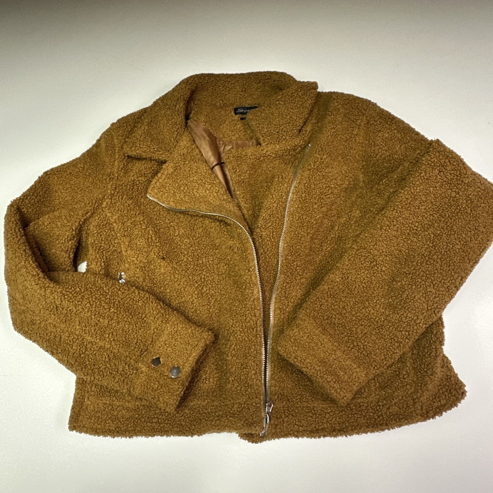 Other Shinestar Brown Women's Crop Jacket Size Large Size L / US 10 / IT 46 - 1 Thumbnail