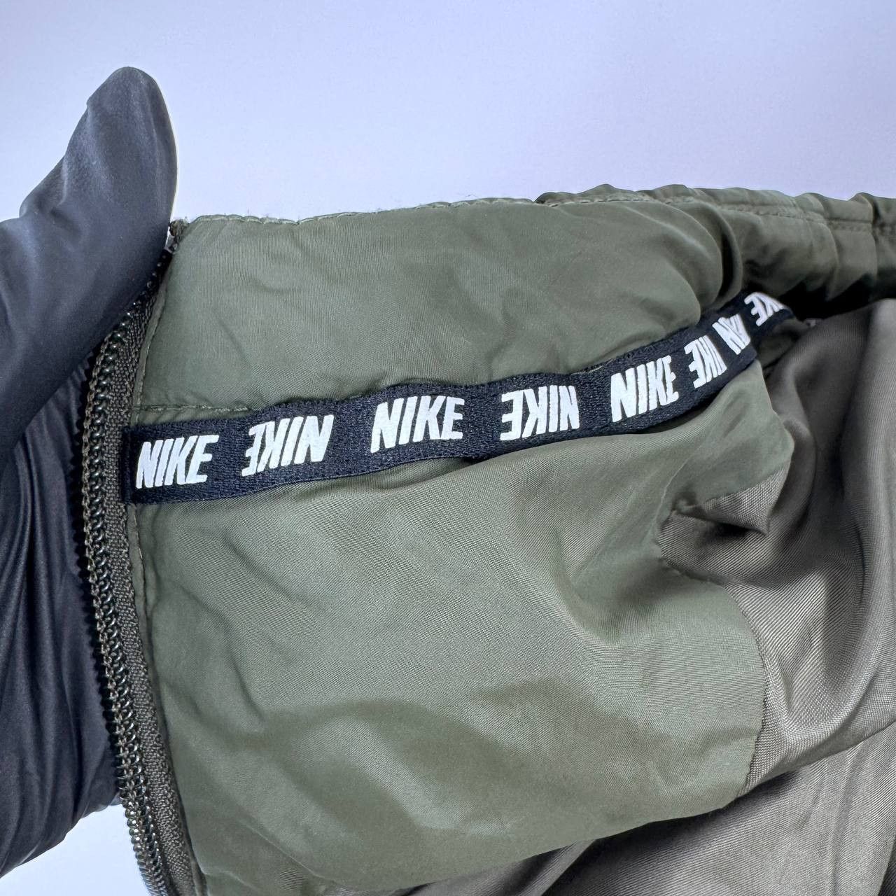 Nike Nike Women’s Hooded Jacket Olive Green Zip Up Puffer Size M Size M / US 6-8 / IT 42-44 - 7 Thumbnail