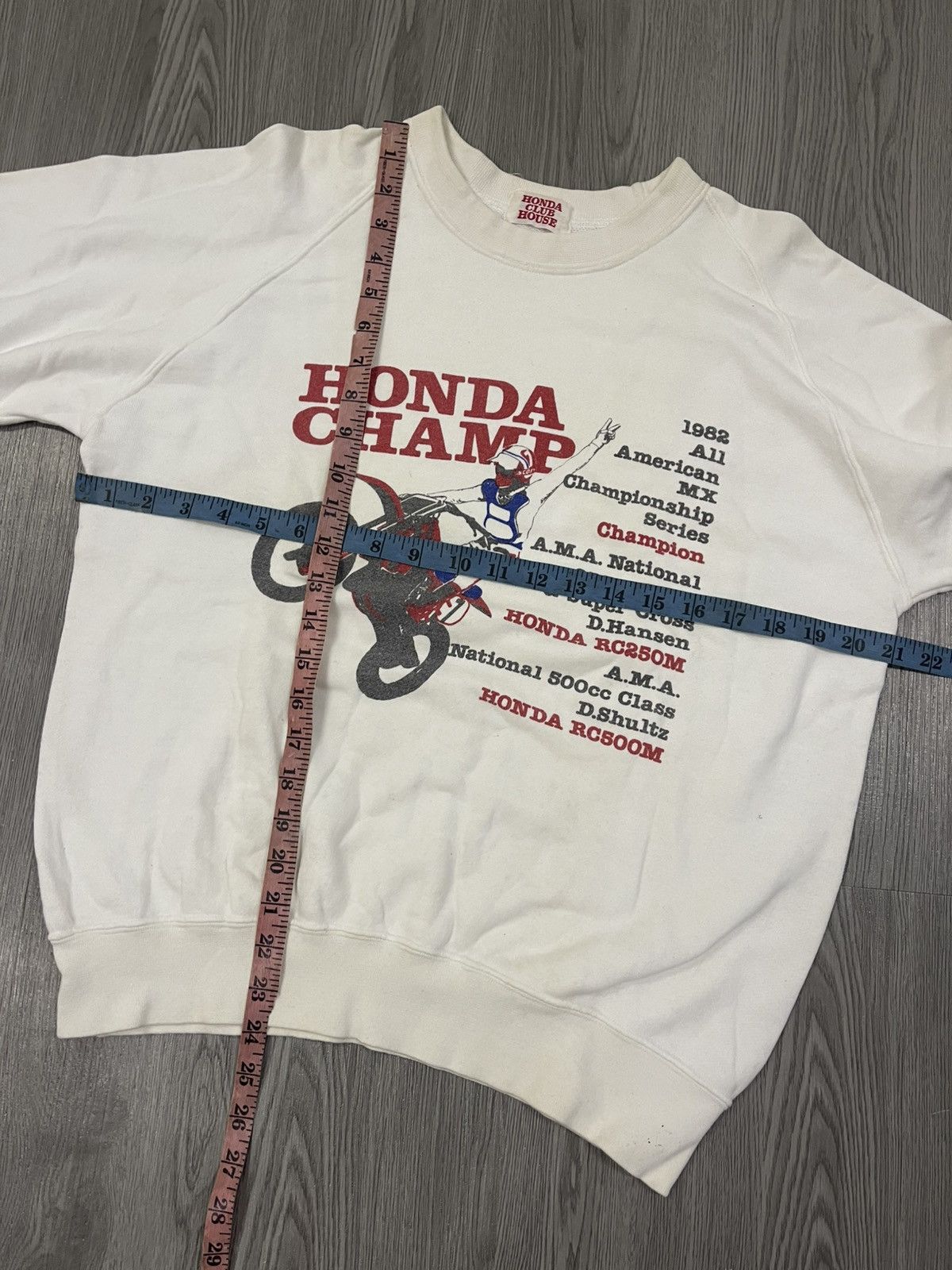 Honda Golden era 80s HONDA Champ MX dirt bike crewneck pullover Size US M / EU 48-50 / 2 - 7 Thumbnail