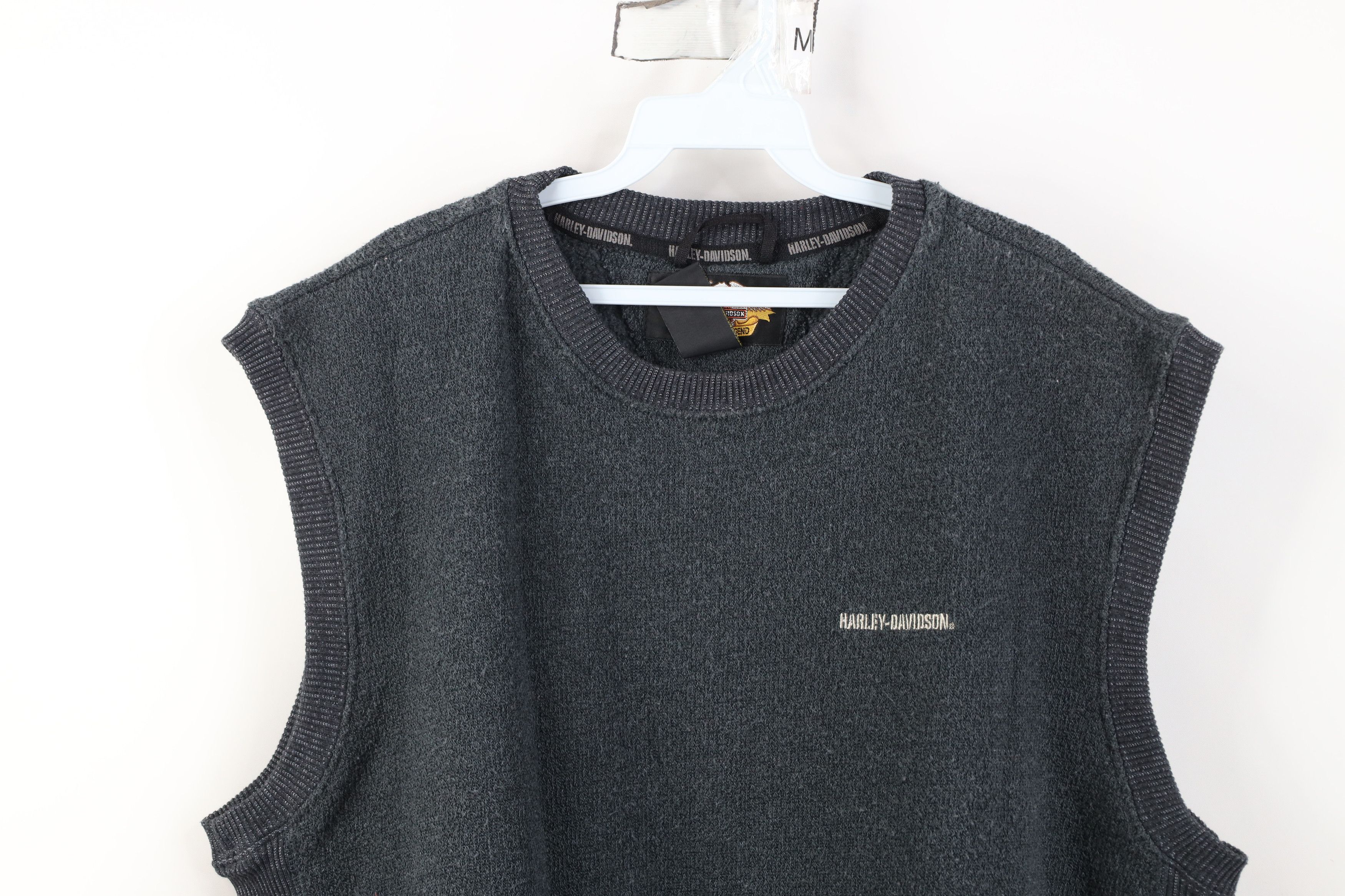 Harley Davidson Vintage 90s Harley Davidson Terry Cloth Sweater Vest USA Size US L / EU 52-54 / 3 - 2 Thumbnail