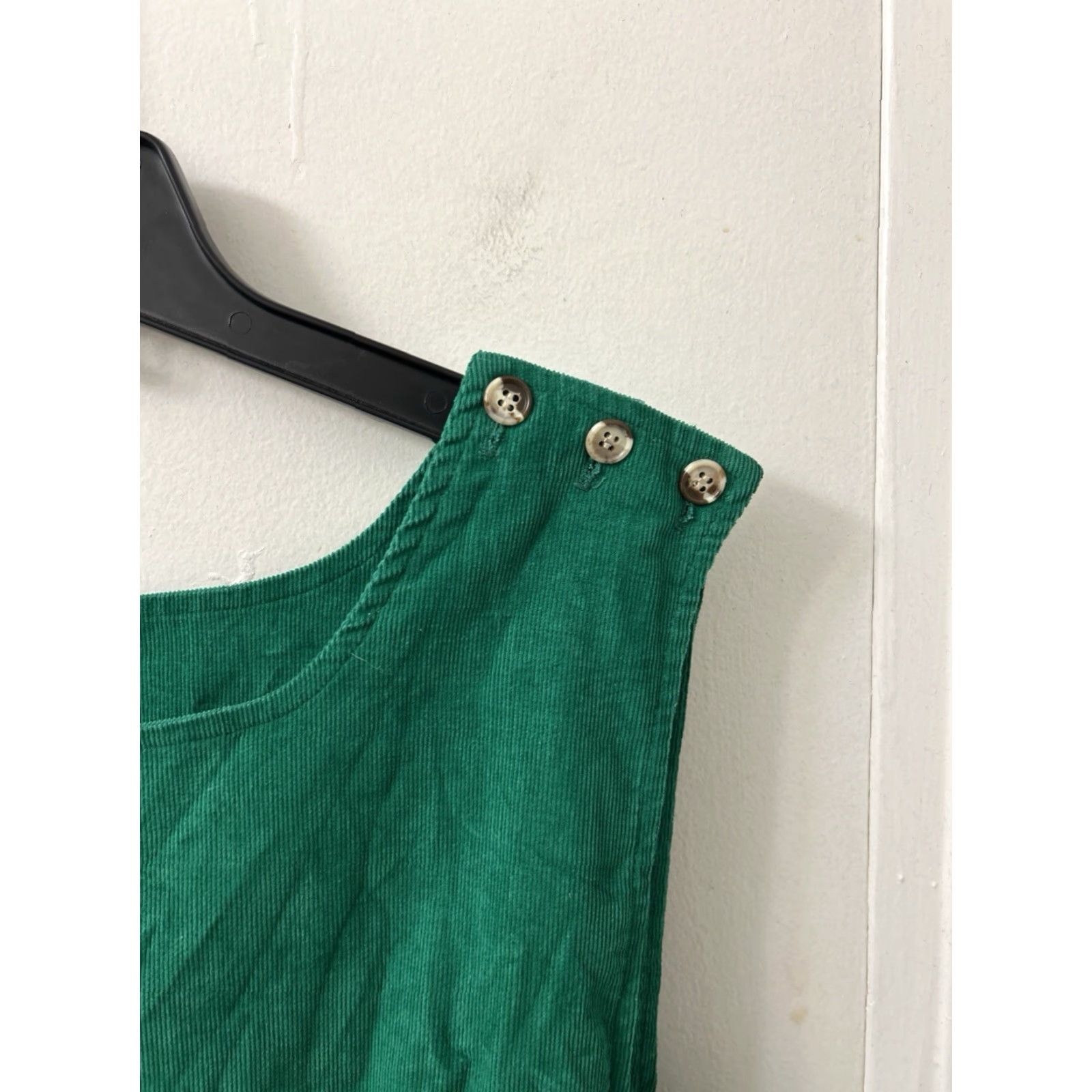 VINTAGE L.L.Bean Corduroy Jumper Dress Womens 16 Green Pinafore Midi  Pockets Made In USA Retro Pleated Buttons Sleeveless Scoop Neck Casual  Workwear is available for purchase on au PAY Market - Imported