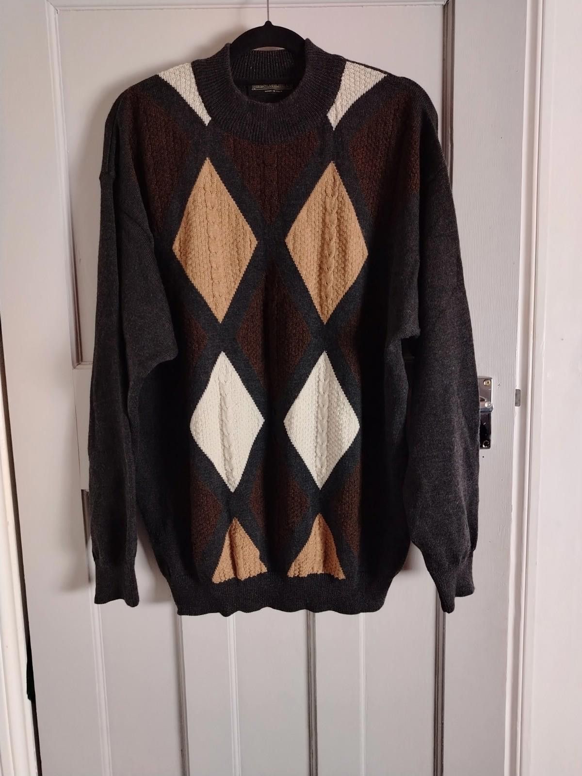 Other Vintage 90s PANCALDI & B Merino Wool Sweater Made in Italy Size US XL / EU 56 / 4 - 1 Thumbnail