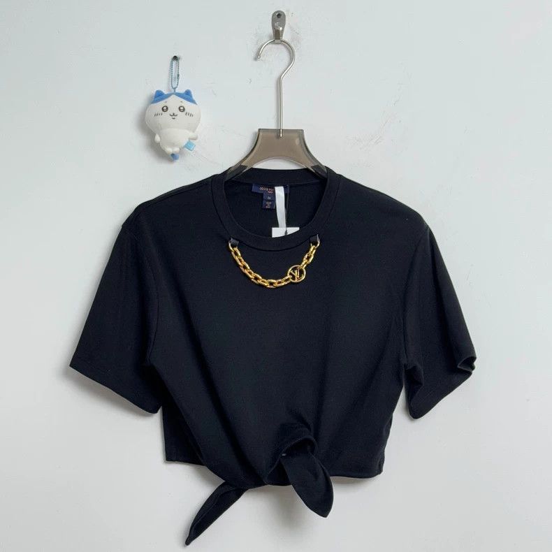 Louis Vuitton Louis Vuitton Chain logo rabbit ear tie short sleeve Size M / US 6-8 / IT 42-44 - 2 Thumbnail